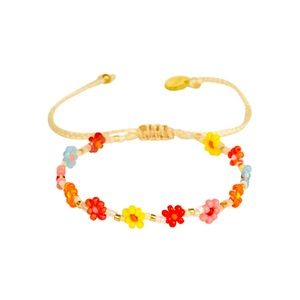 Flower Beaded Bracelet By Mishky